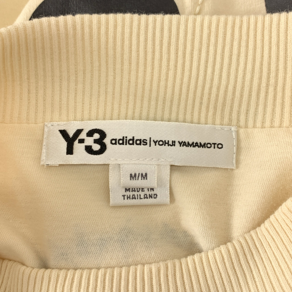 Y-3 / ワイスリー | コットン バックロゴ レイヤード カットソー | M |