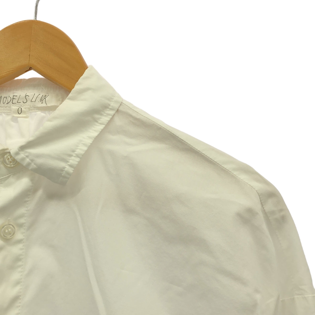 None / | MODEL'S LINK / モデルスリンク シャーリング コットン プルオーバー シャツ | 0 | ホワイト | メンズ