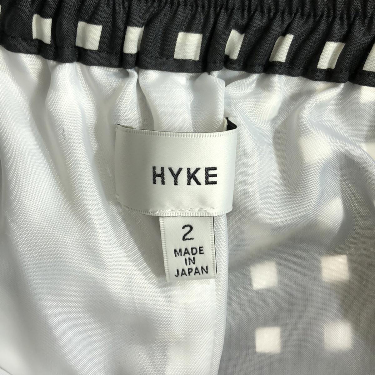HYKE / ハイク | 2023AW | FD SQUARE PATTERN WIDE LEG PANTS