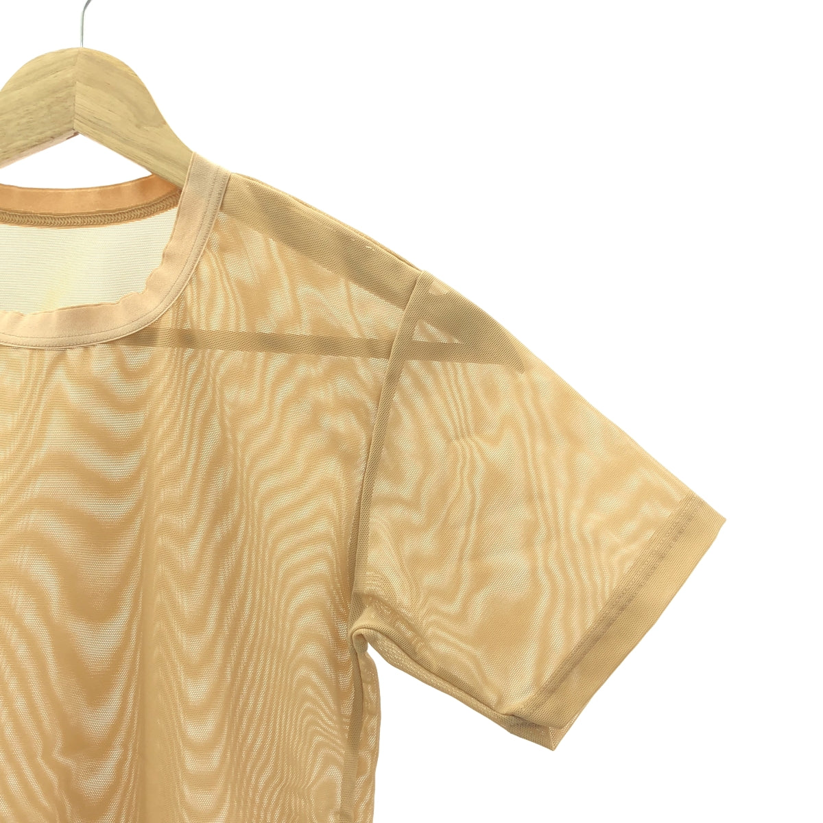 OVERNEATH / オーバーニース | チュール クルーネック Tシャツ カットソー | S | レディース