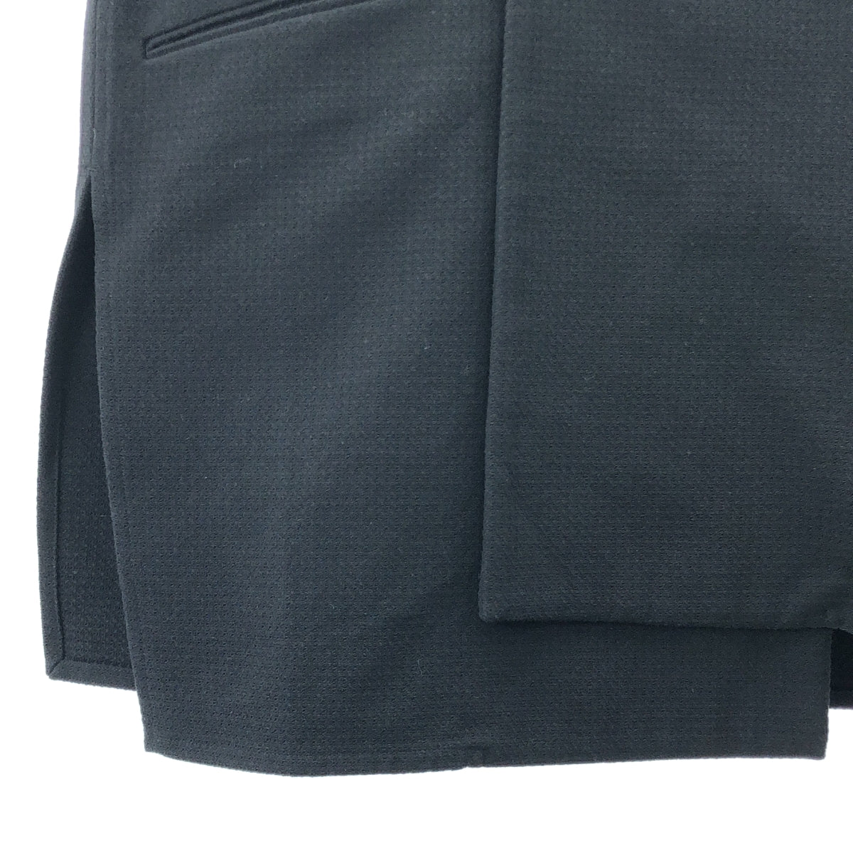 ETHOSENS / エトセンス | ダブルブレスト コットン ジレ ベスト | 3 | ブラック | メンズ