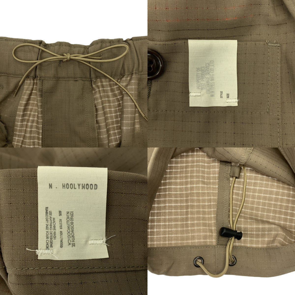 N.HOOLYWOOD / 엔 할리우드 | 2023SS | TEST PRODUCT EXCHANGE SERVICE TACTICAL PANTS / 드로스트링 익스체인지 서비스 전술 바지 | 38 | 남성