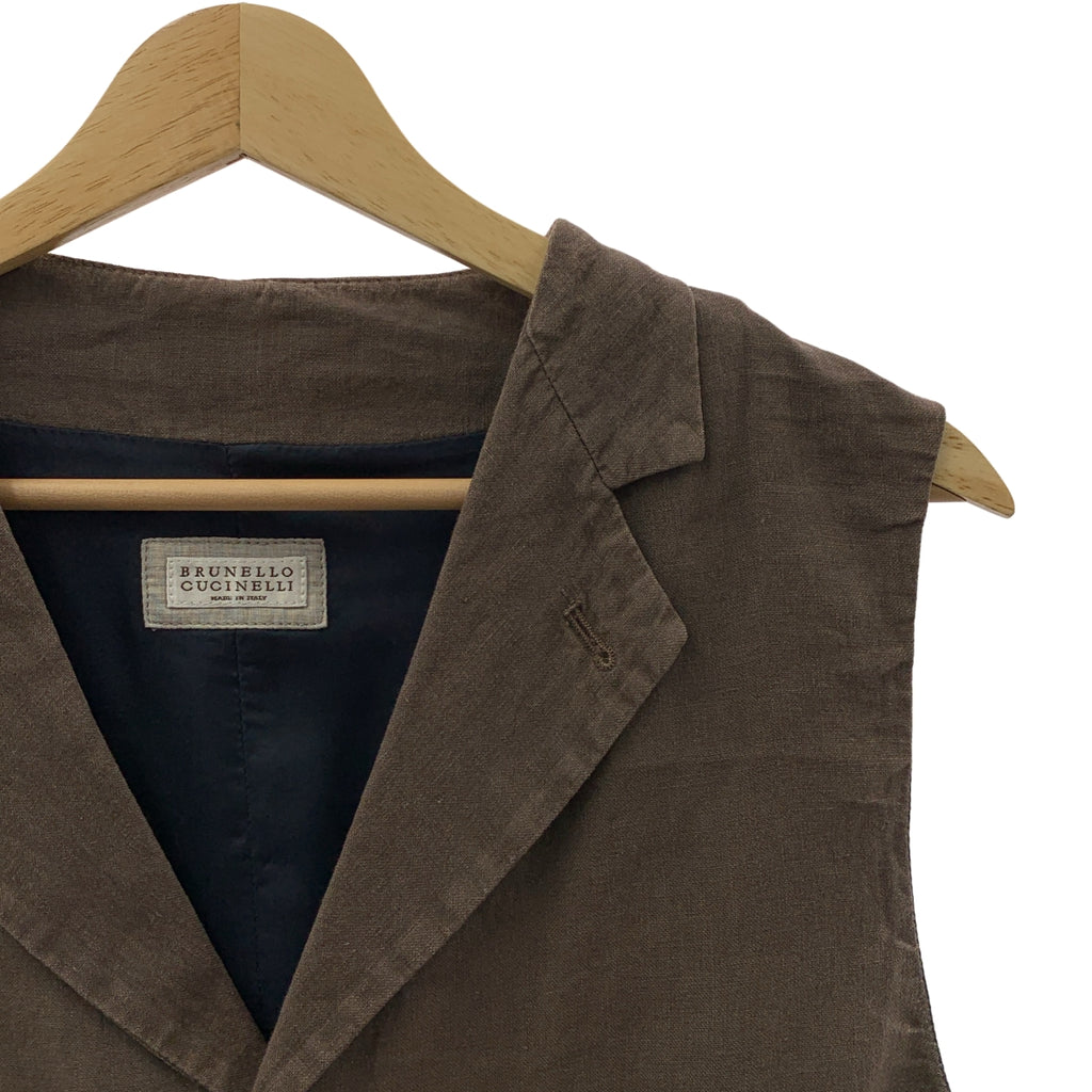 布魯內羅·庫奇內利 | 背部可調式背心 | 全襯裡 | 尺寸 50 | 男士