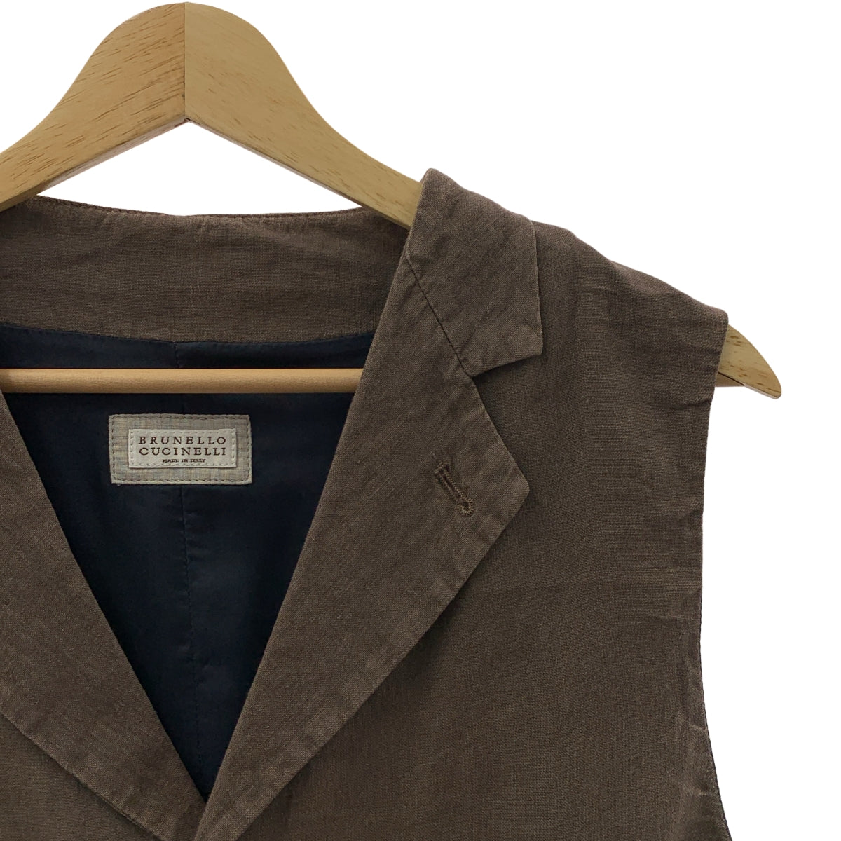 BRUNELLO CUCINELLI / ブルネロクチネリ | バックアジャスター ジレ ベスト / 総裏地 | 50 | メンズ