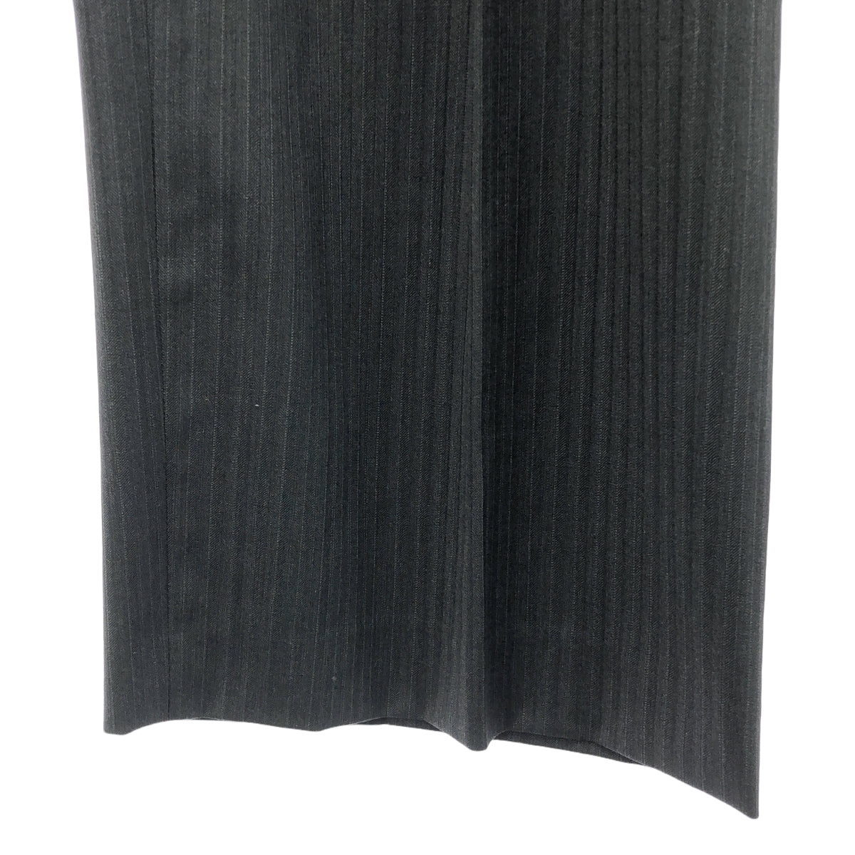 [新品] BEAUTY&amp;YOUTH | 條紋馬腰帶褶皺寬褲 | S | 深灰色 | 女款