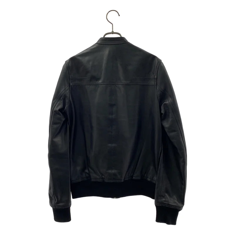 Dior homme / 디올 옴므 | Leather Jacket / 양가죽 램스킨 싱글 재킷 블루종 / 전체 안감 | 44 | 남성