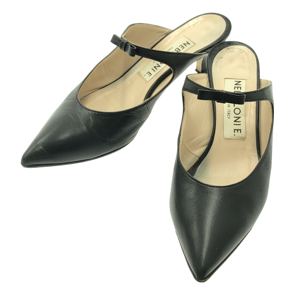 NEBULONI E. ブラックスエードミュール 35 楽天市場】【国内正規品】 ネブローニ サンダル ヒールサンダル