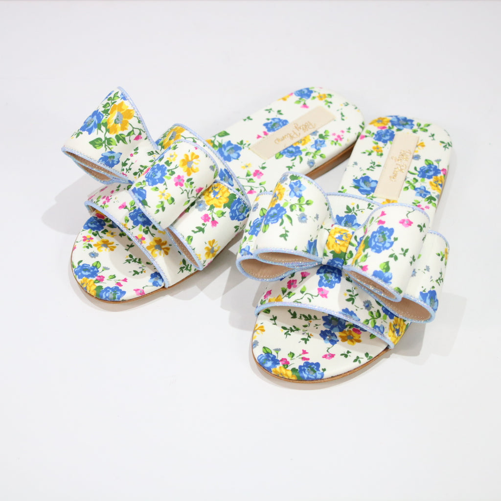 POLLY PLUME / ポリープリューム | LOLA BOW 花柄フラットサンダル | 35 | レディース