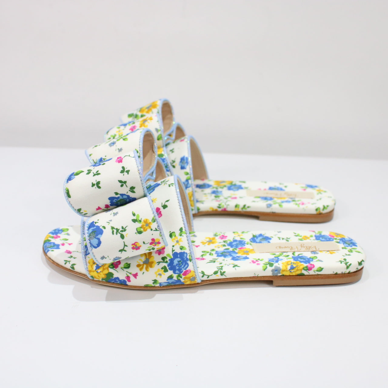 POLLY PLUME / ポリープリューム | LOLA BOW 花柄フラットサンダル | 35 | レディース