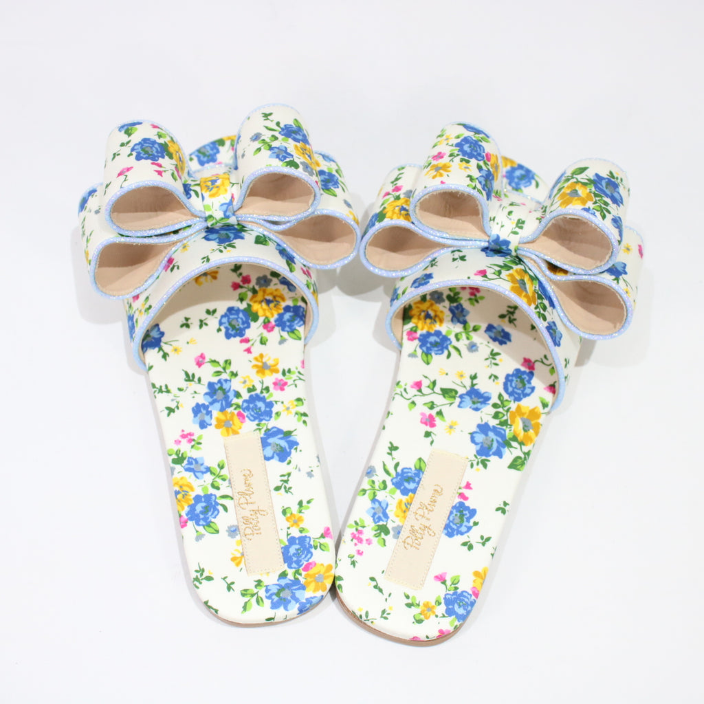 POLLY PLUME / ポリープリューム | LOLA BOW 花柄フラットサンダル | 35 | レディース