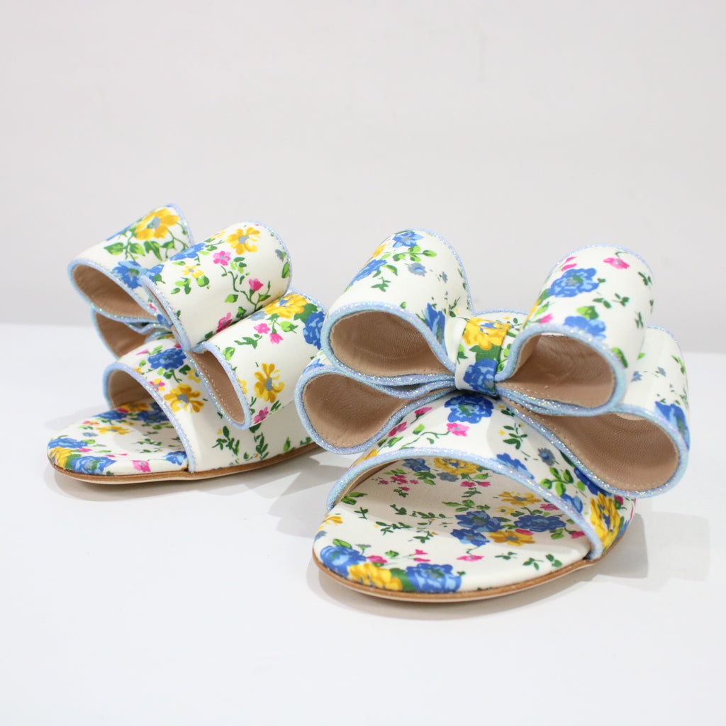 POLLY PLUME / ポリープリューム | LOLA BOW 花柄フラットサンダル | 35 | レディース