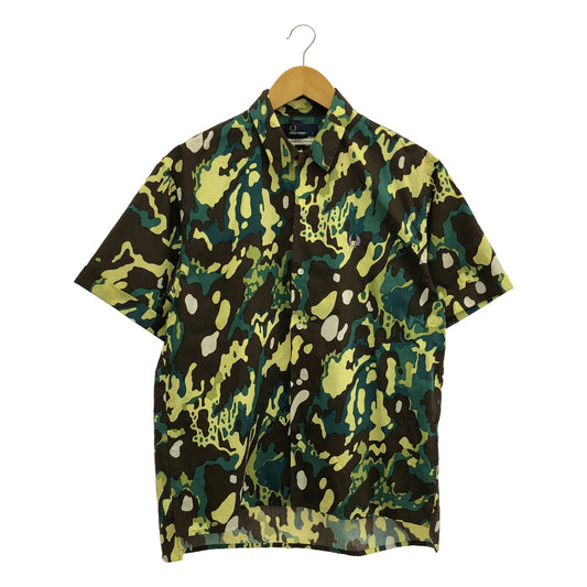 FRED PERRY / Fred Perry | × AKANE UTSUNOMIYA Camouflage pattern open collar shirt | S | Women's