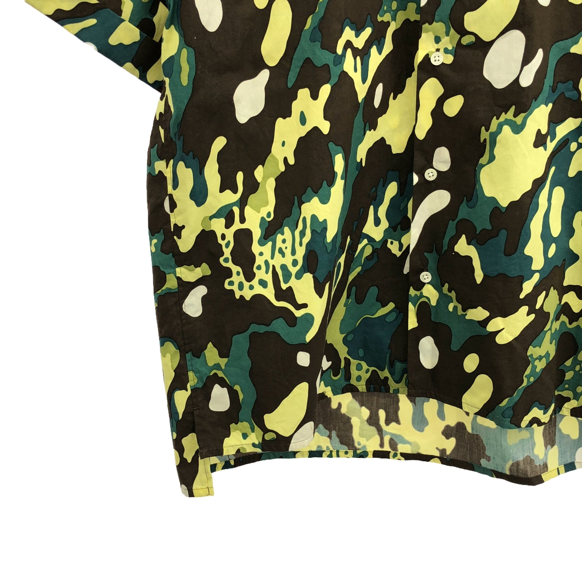 FRED PERRY / Fred Perry | × AKANE UTSUNOMIYA Camouflage pattern open collar shirt | S | Women's