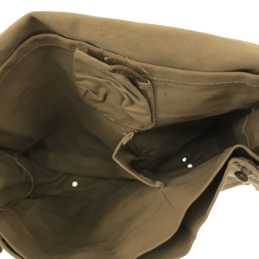 British Army / イギリス軍 | 1940s | 40s VINTAGE WWⅡ キャンバス ガスマスク ミリタリー ショルダー バック | ベージュ | メンズ