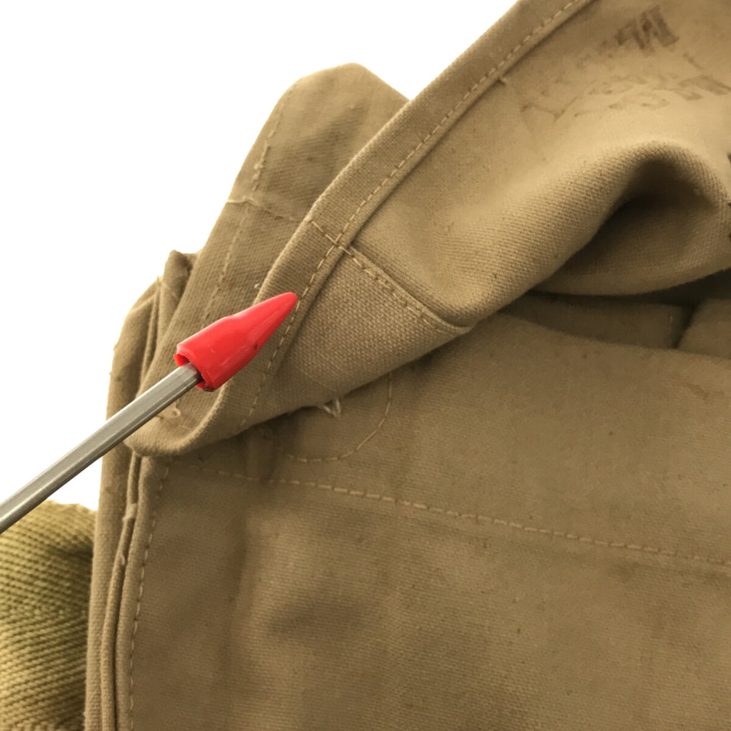 British Army / イギリス軍 | 1940s | 40s VINTAGE WWⅡ キャンバス ガスマスク ミリタリー ショルダー バック | ベージュ | メンズ