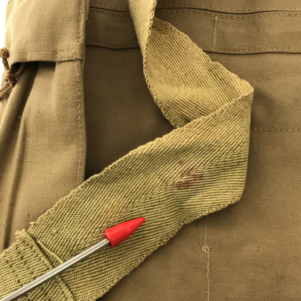 British Army / イギリス軍 | 1940s | 40s VINTAGE WWⅡ キャンバス ガスマスク ミリタリー ショルダー バック | ベージュ | メンズ