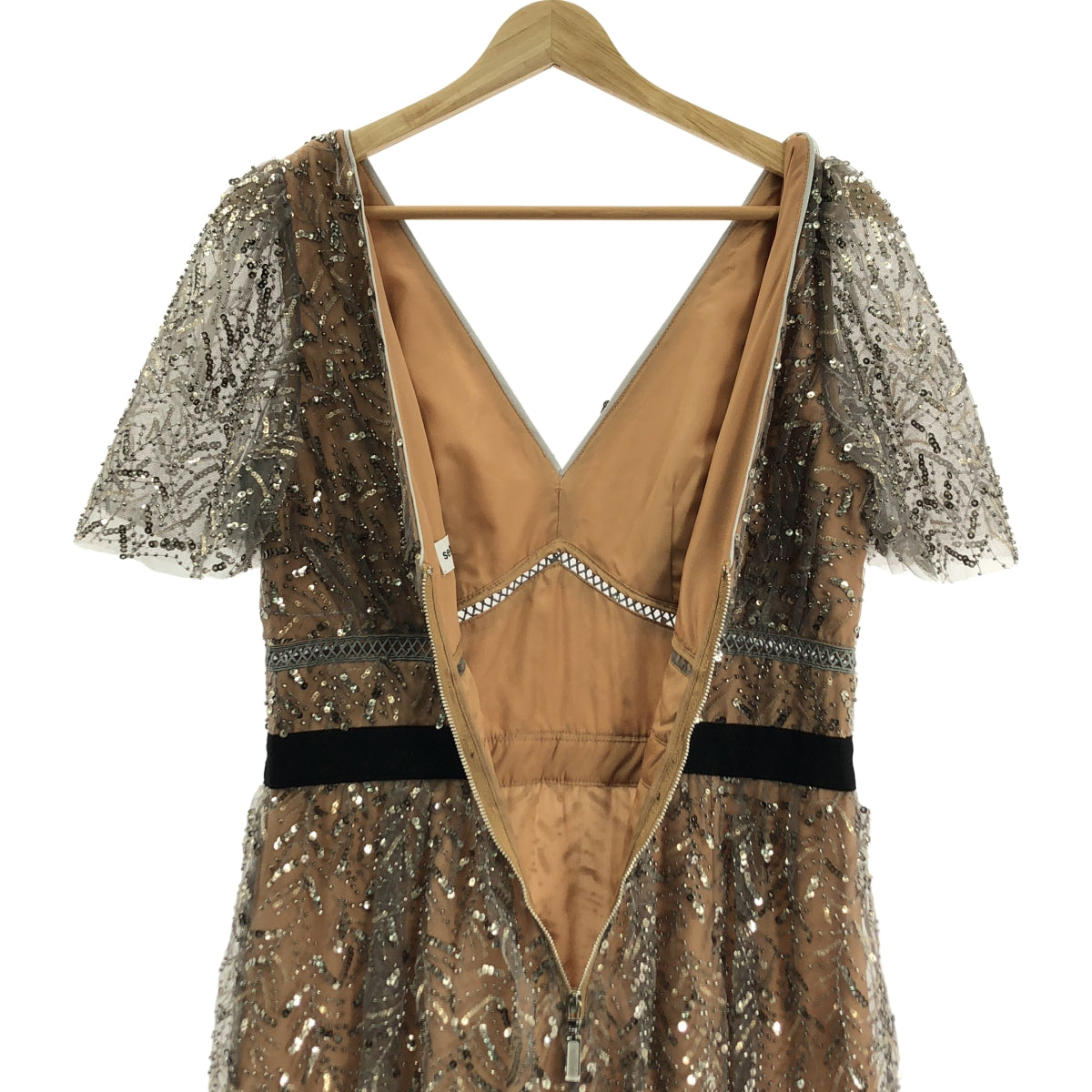 Self-Portrait | 亮片蕾絲洋裝 | UK8 | 米色/灰色/黑色 | 女款