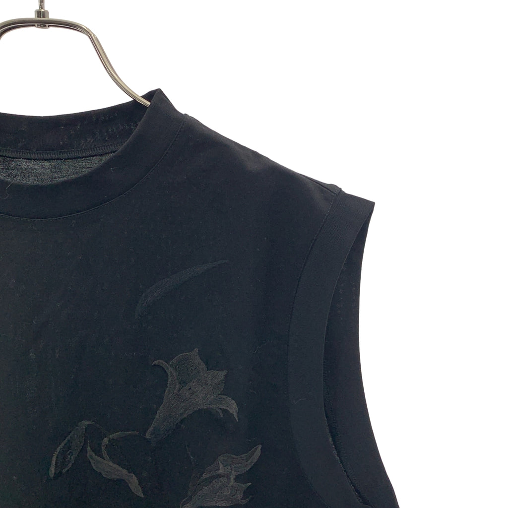 Mame Kurogouchi / マメクロゴウチ | Suvin Cotton Jersey Emboridery Top コットン 刺しゅう ノースリーブ トップス | 1 | レディース