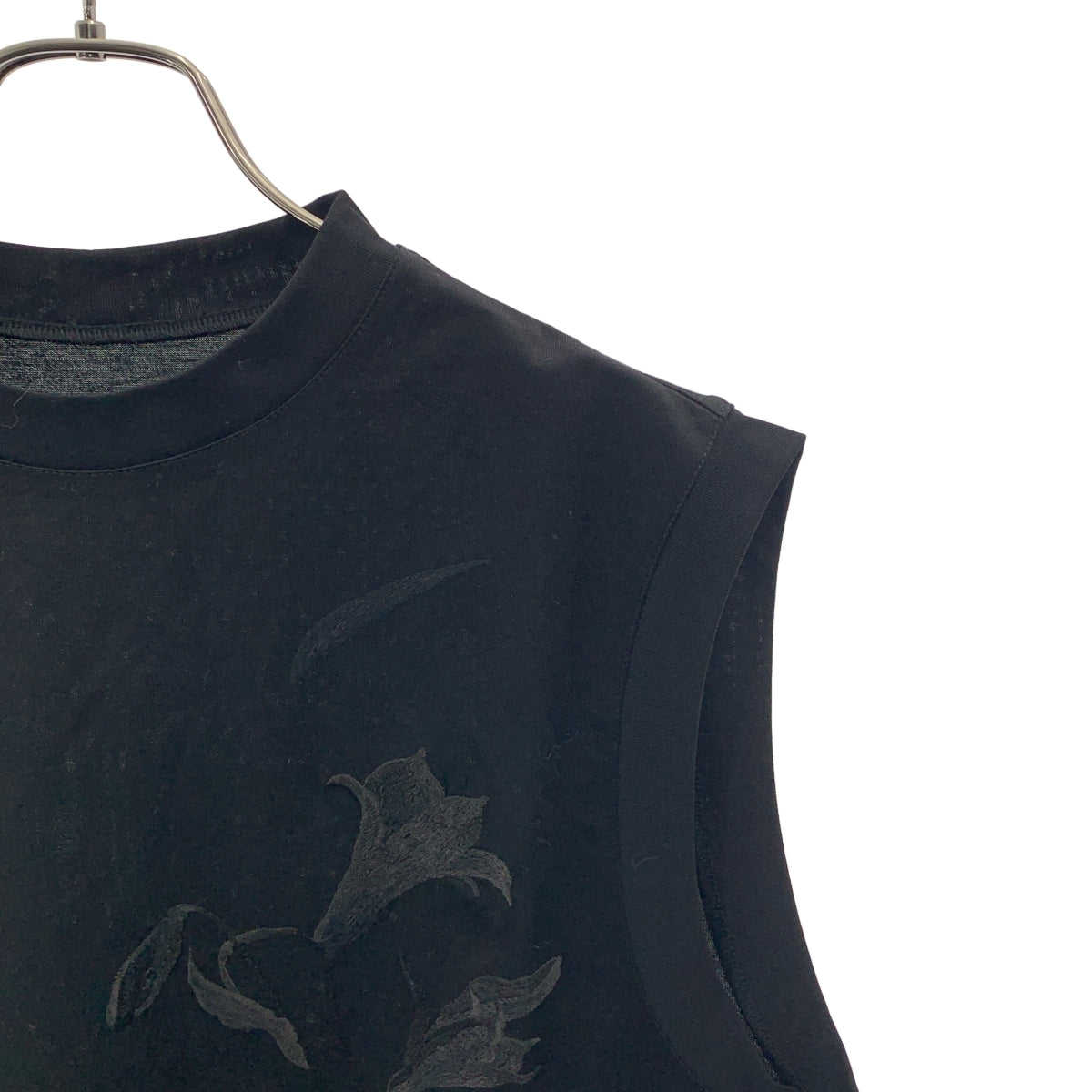 Mame Kurogouchi / マメクロゴウチ | Suvin Cotton Jersey Emboridery Top コットン 刺しゅう ノースリーブ トップス | 1 | レディース