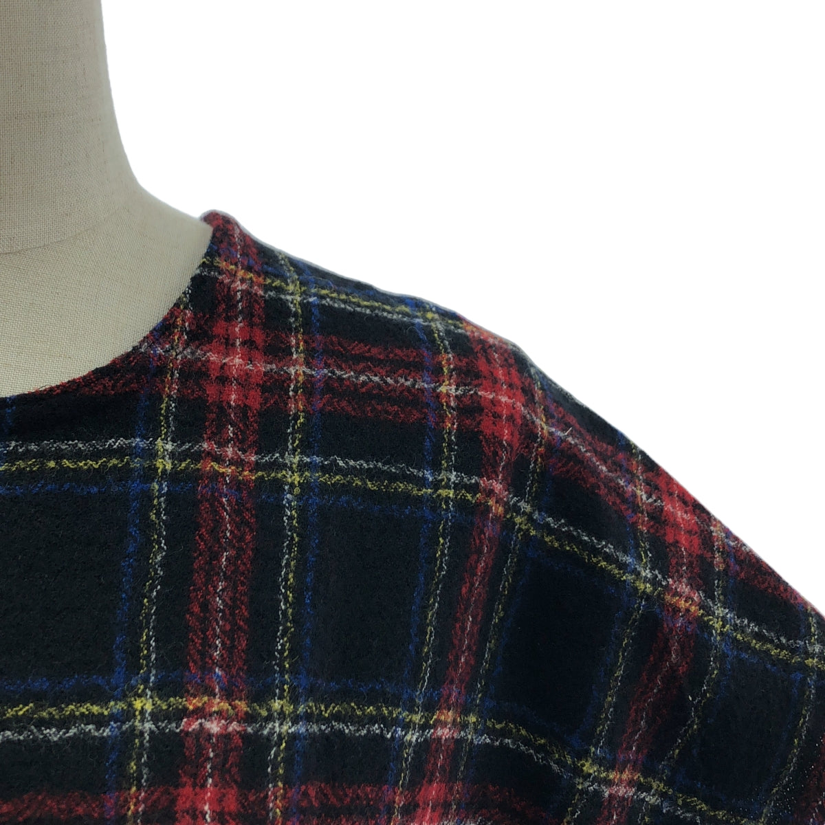 【新品】  R & D.M.Co- / オールドマンズテーラー | WOOL TARTAN CHECK POCET DRESS ウール タータンチェック ポケットドレス ワンピース | S | Black Stewart / ブラックスチュワート | レディース