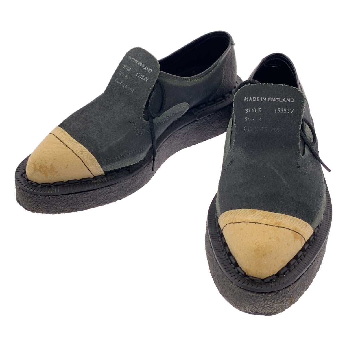 COMME des GARCONS / コムデギャルソン | × GEORGE COX インサイドアウト スエードレザー クレープソール シューズ | 4 | レディース