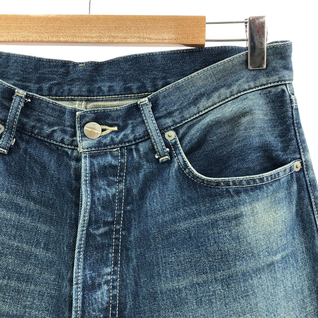 Graphpaper / 그래프 페이퍼 | 2023SS | SELVAGE DENIM FIVE POCKET WIDE STRAIGHT PANTS 데님 팬츠 | 2 |