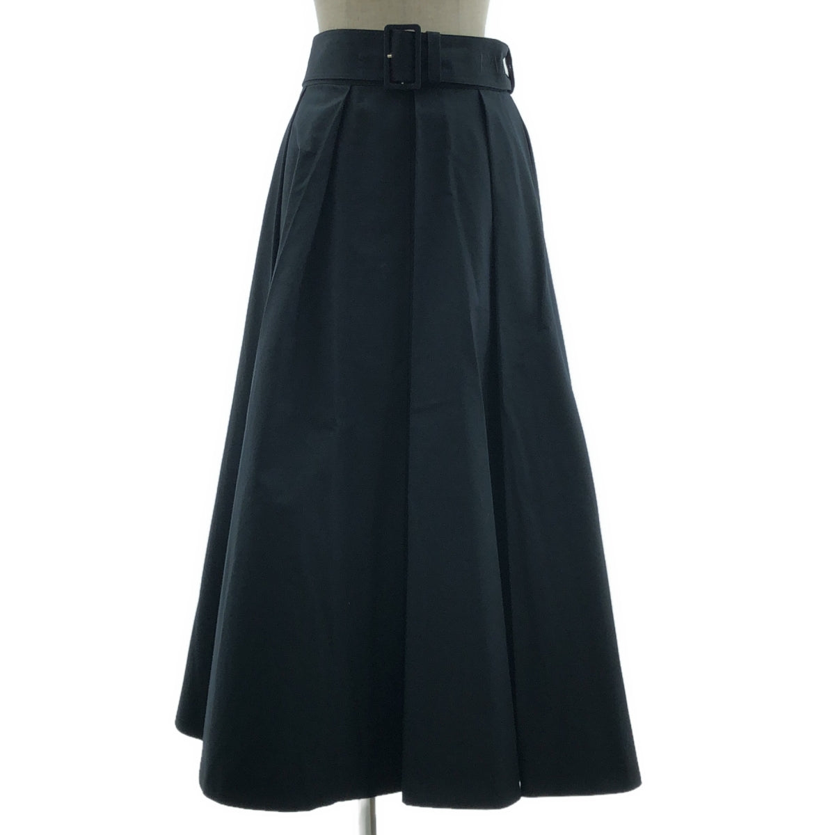 [狀況極佳] PATOU | 帆布褶皺長裙，棉質長裙 | 36碼 | 海軍藍 | 女款