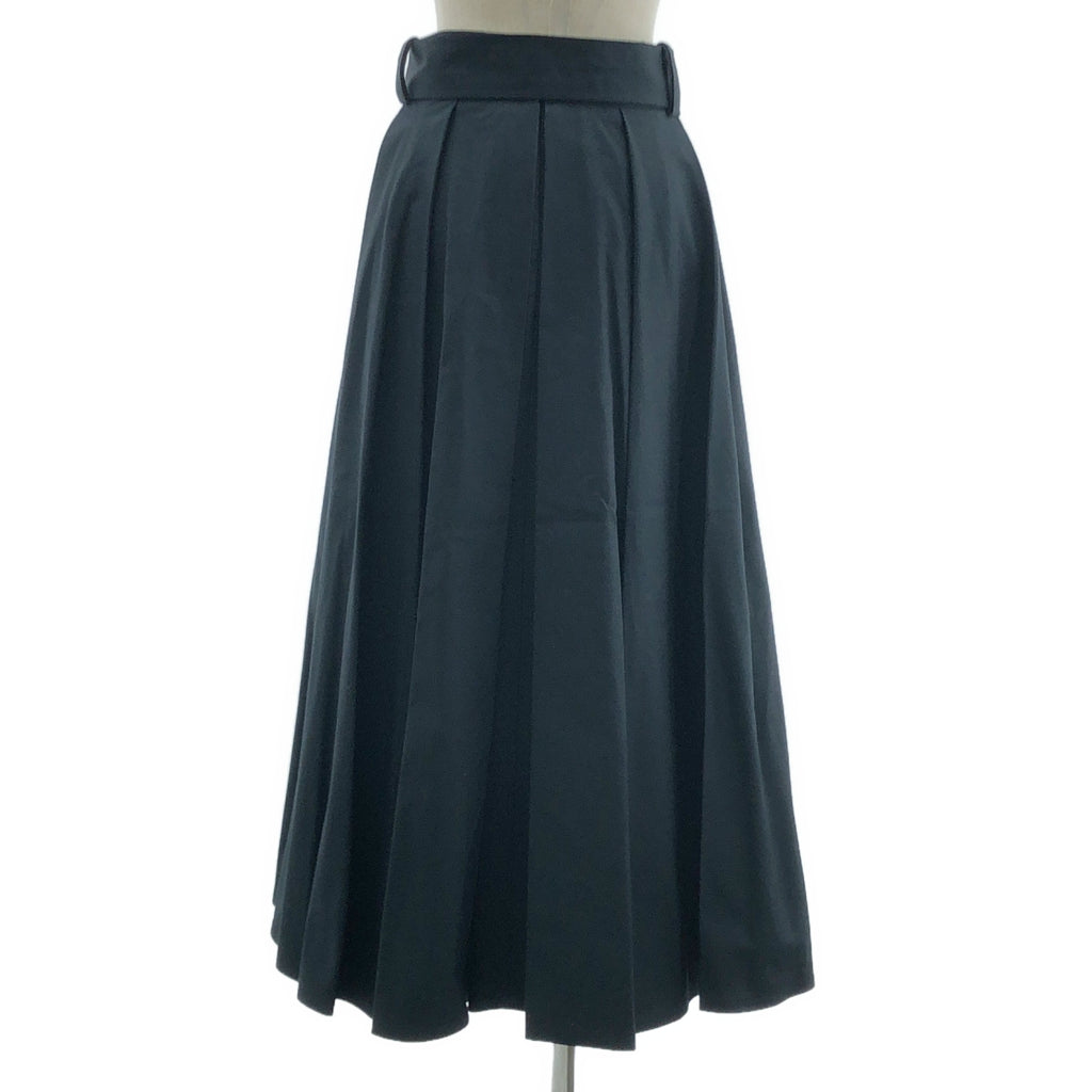 PATOU / 파투 | Canvas Pleated Maxi Skirt 코튼 맥시 롱 스커트 | 36 |