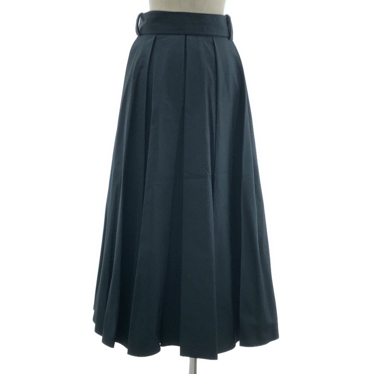 PATOU / 파투 | Canvas Pleated Maxi Skirt 코튼 맥시 롱 스커트 | 36 |