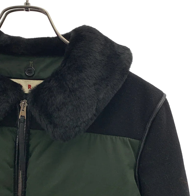 MARNI / マルニ | ダブルジップ 異素材切替 ダウン ロング コート | 38 | レディース