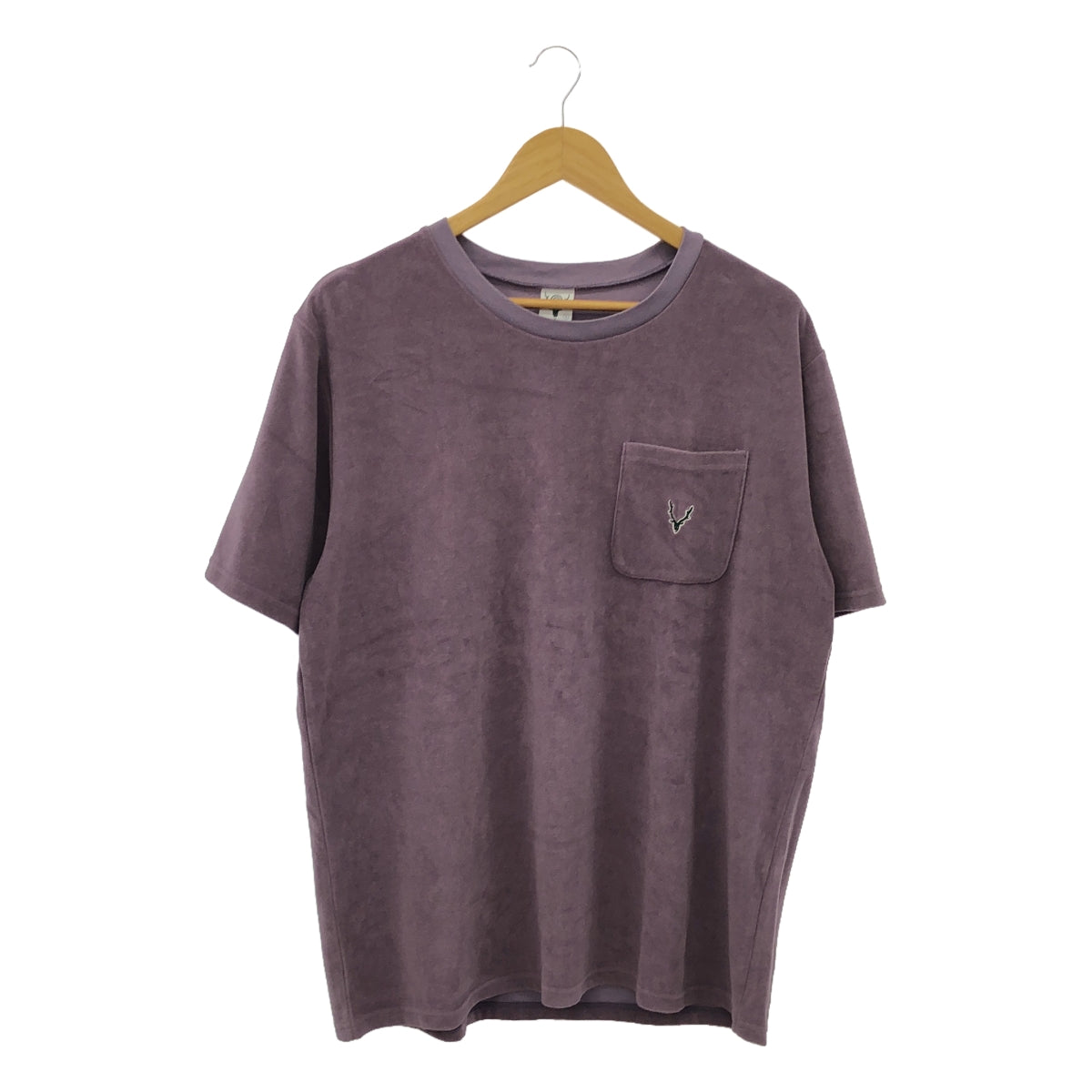 South2West8 S2W8 / サウスツーウエストエイト | S/S Round Pocket Tee - C/PE Pile / ポケットTシャツ カットソー | S | LAVENDER | メンズ