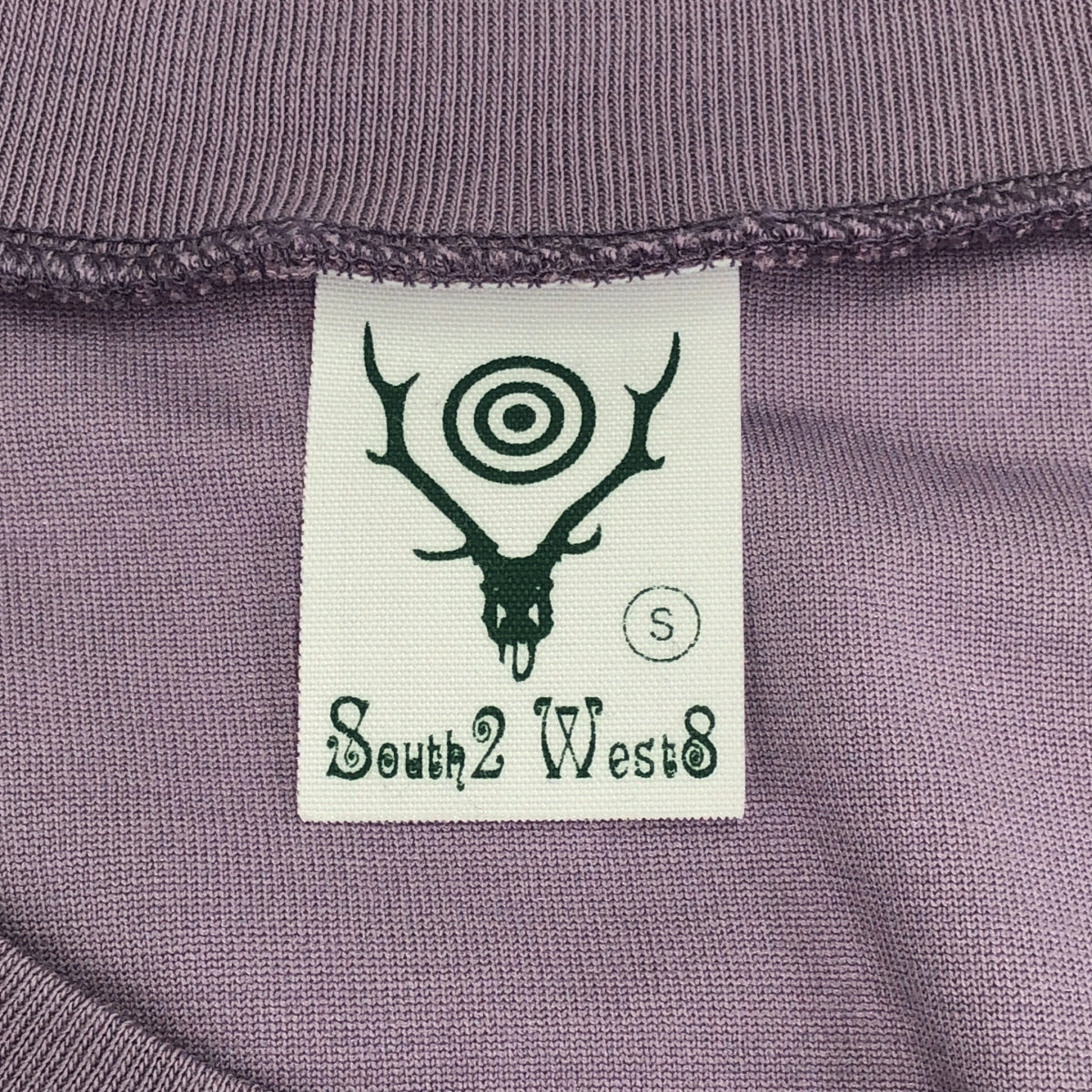 South2West8 S2W8 / サウスツーウエストエイト | S/S Round Pocket Tee - C/PE Pile / ポケットTシャツ カットソー | S | LAVENDER | メンズ