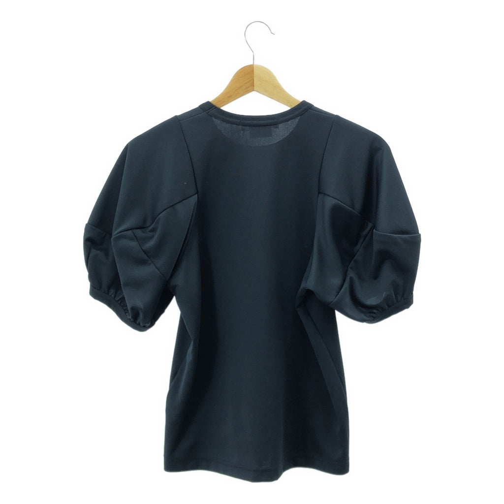 【美品】  COMME des GARCONS / コムデギャルソン | 2018SS | パフスリーブ ポリエステル Tシャツ | XS | ブラック | レディース