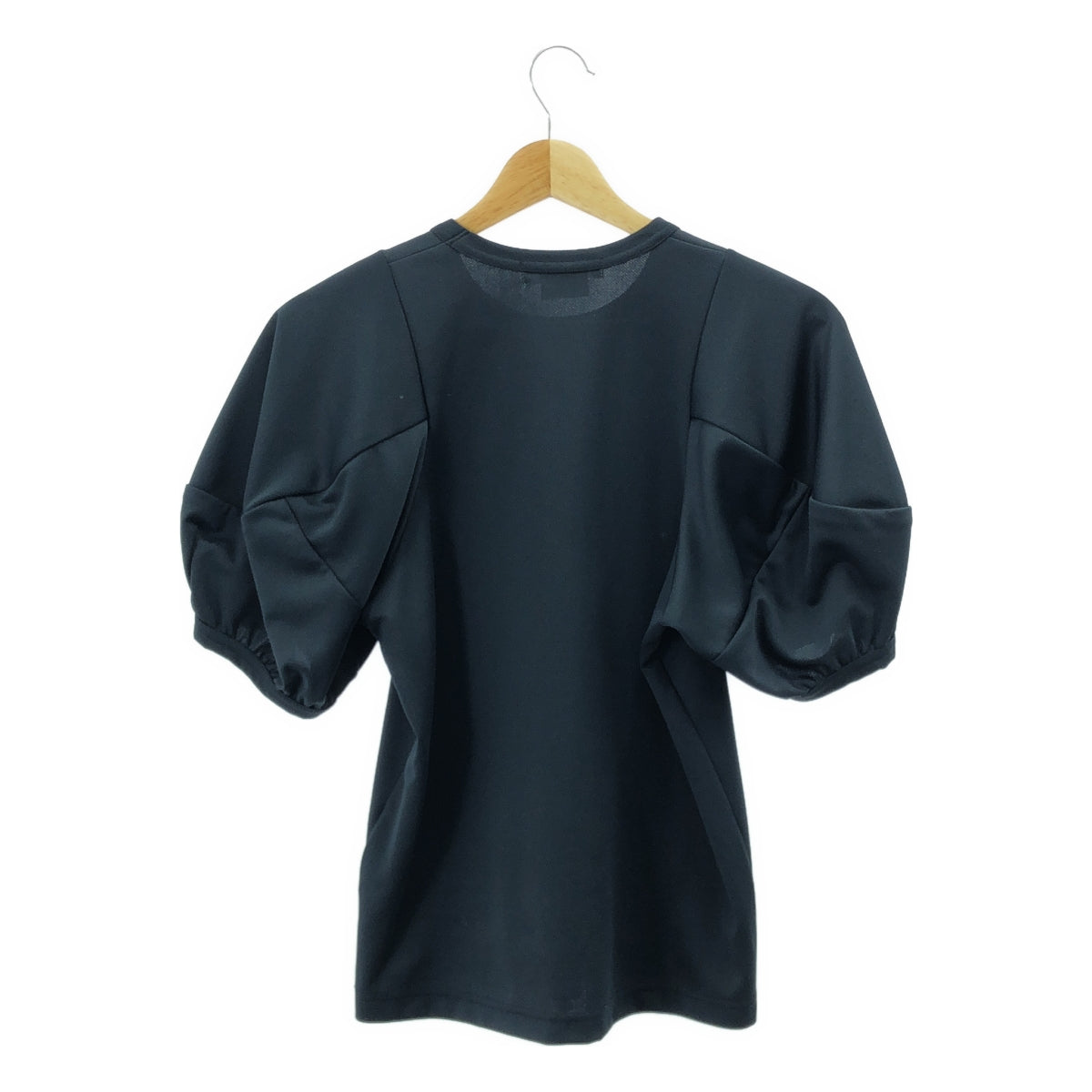 [狀況極佳] COMME des GARÇONS | 2018 春夏系列 | 泡泡袖聚酯 T 卹 | XS 碼 | 黑色 | 女款