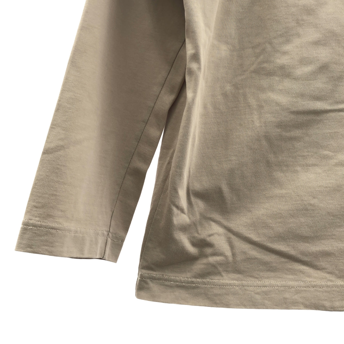 N.HOOLYWOOD / 엔 할리우드 | 2022SS | COMPILE LINE LONG SLEEVE T-SHIRT 컴파일 라인 코튼 긴팔 T셔츠 | 40 | 베이지 | 남성