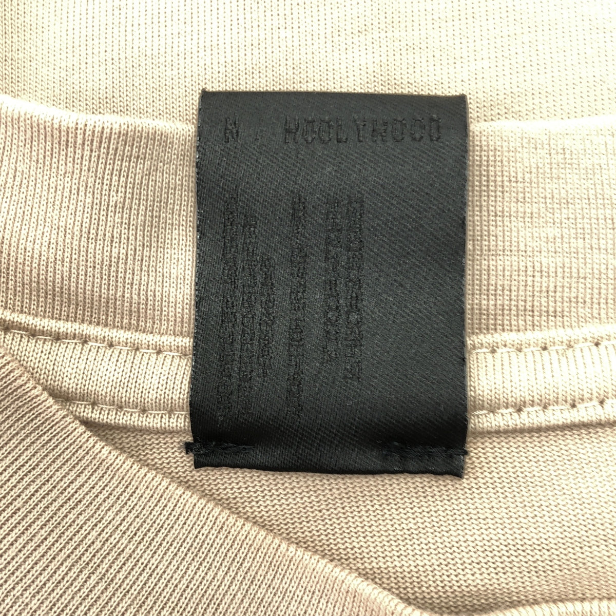 N.HOOLYWOOD / 엔 할리우드 | 2022SS | COMPILE LINE LONG SLEEVE T-SHIRT 컴파일 라인 코튼 긴팔 T셔츠 | 40 | 베이지 | 남성