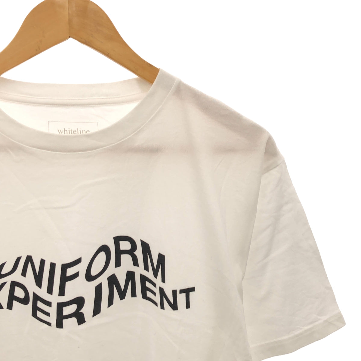 uniform experiment / ユニフォームエクスペリメント | Warp Logo Tee / ロゴ プリント Tシャツ カットソー | 3 | ホワイト | メンズ