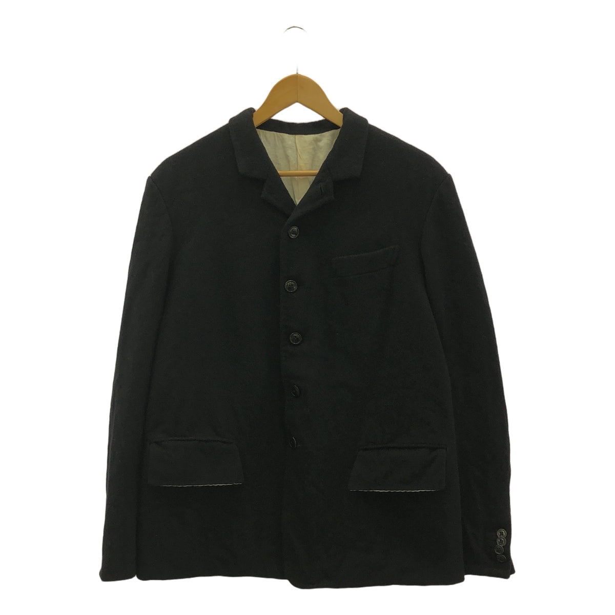 The crooked Tailor / ザクルーキッドテーラー | bateman ogden / wool jacket / ウール シングルブレスト ジャケット | 46 | black | メンズ