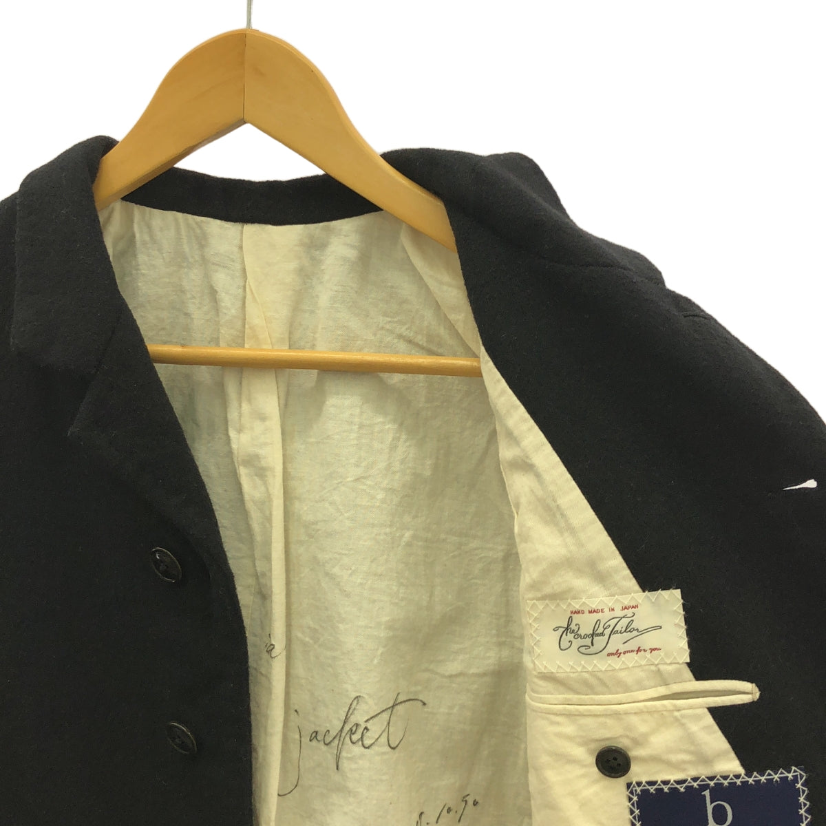The crooked Tailor / ザクルーキッドテーラー | bateman ogden / wool jacket / ウール シングルブレスト ジャケット | 46 | black | メンズ