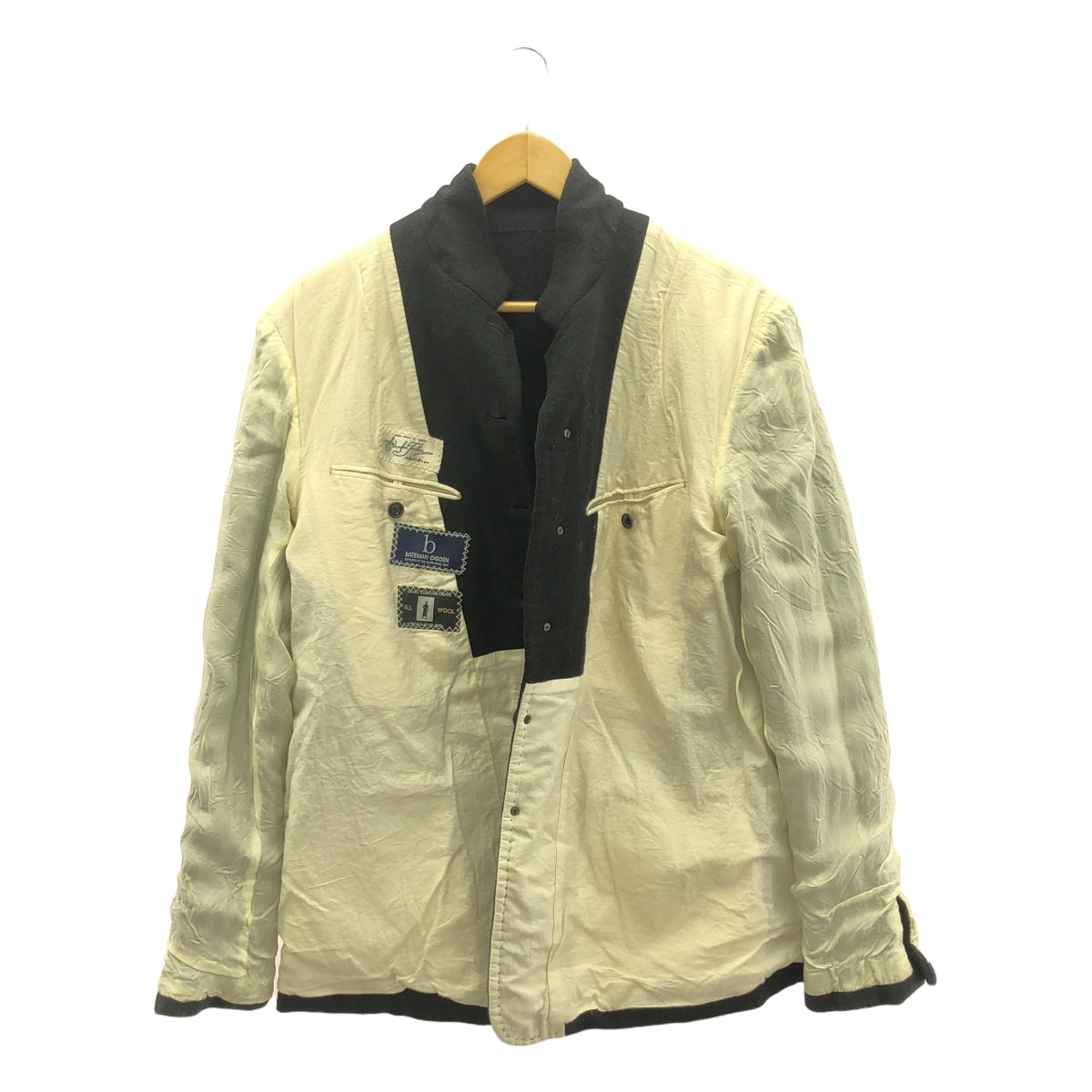 The crooked Tailor / ザクルーキッドテーラー | bateman ogden / wool jacket / ウール シングルブレスト ジャケット | 46 | black | メンズ