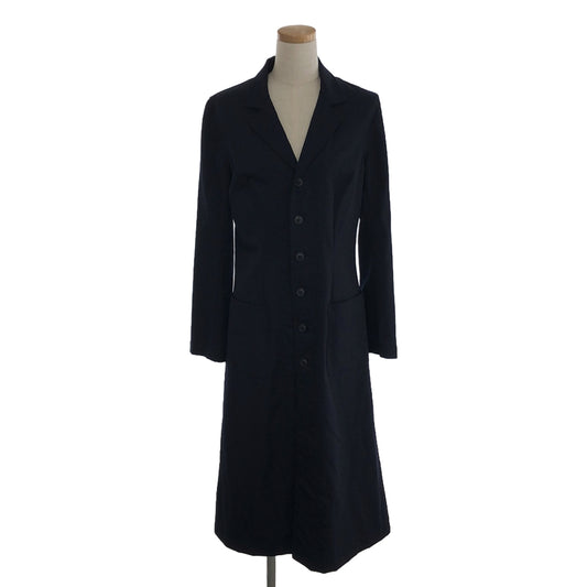 COMME des GARCONS COMME des GARCONS / Comme des | 2010AW | Washed wool gabardine A-line long dress | S | Navy | Women's