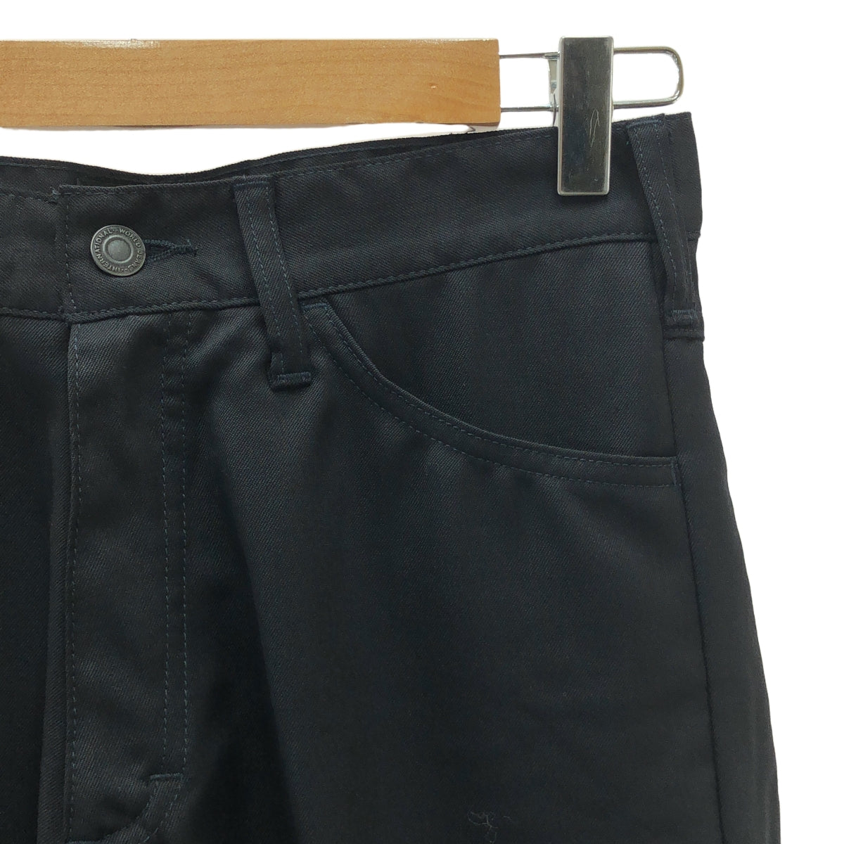 【美品】  DRESSEDUNDRESSED / ドレスドアンドレスド | 2023AW | Gabardine Wool Tailored Trousers ギャバジン ウール テーラード パンツ | 2 | ブラック | メンズ