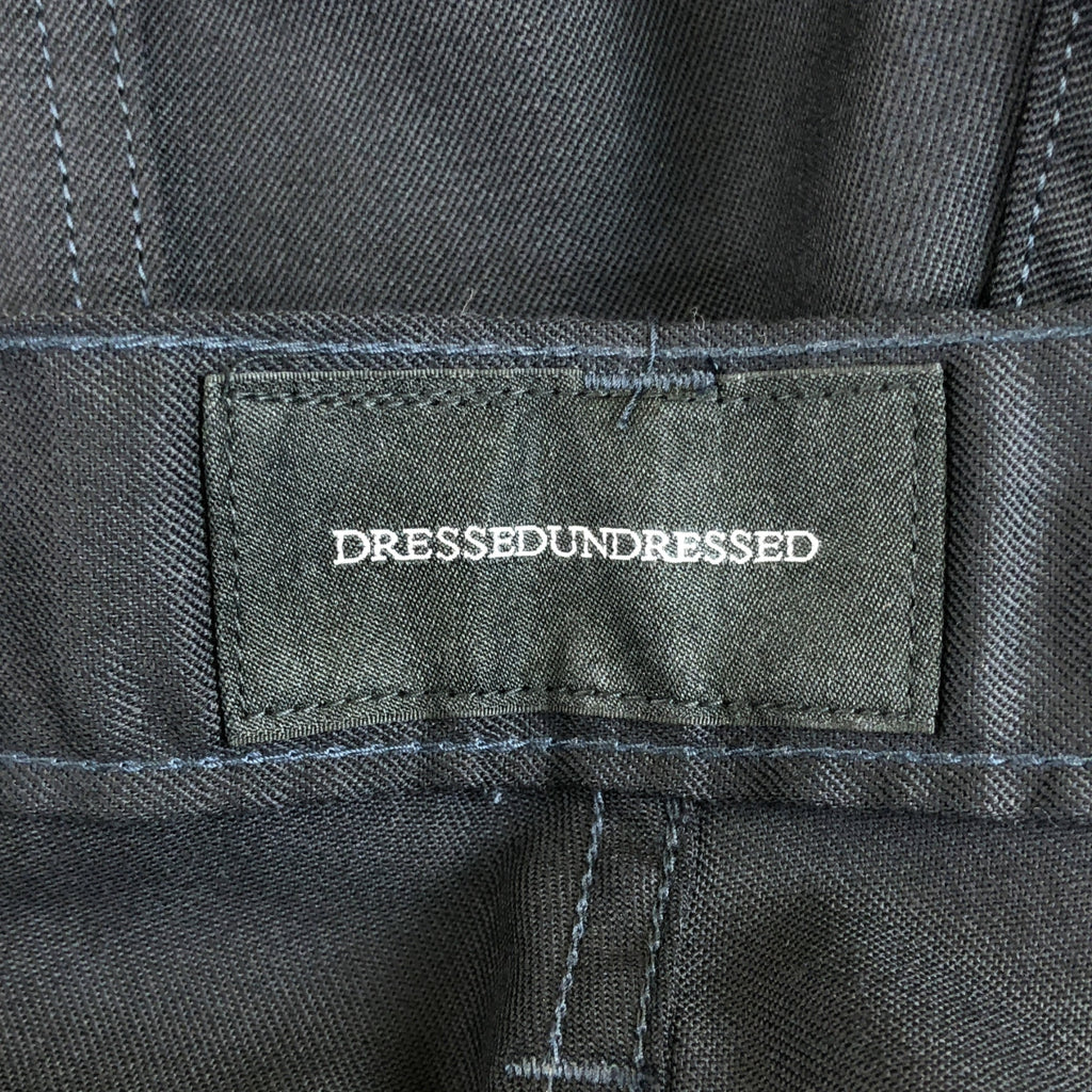 [狀況良好] DRESSEDUNDRESSED / DressedUndressed | 2023秋冬 |華達呢羊毛訂製長褲 | 2 |黑色 |男士