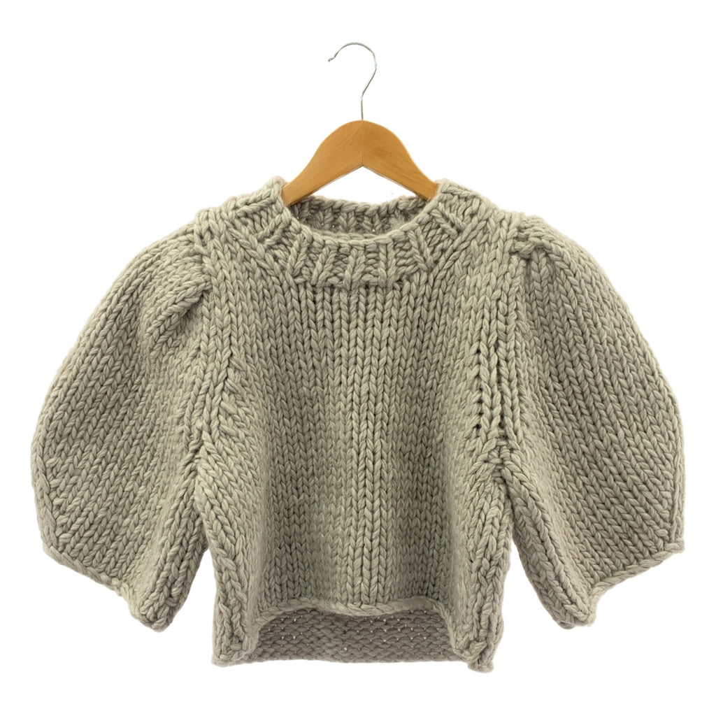 TODAYFUL | 泡泡袖手工針織毛衣 | F碼 | 女款