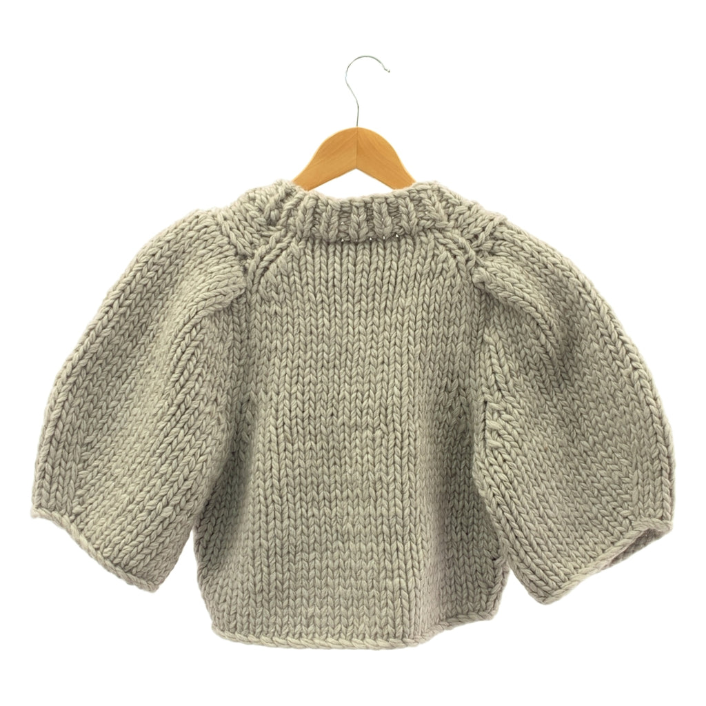 TODAYFUL | 泡泡袖手工針織毛衣 | F碼 | 女款