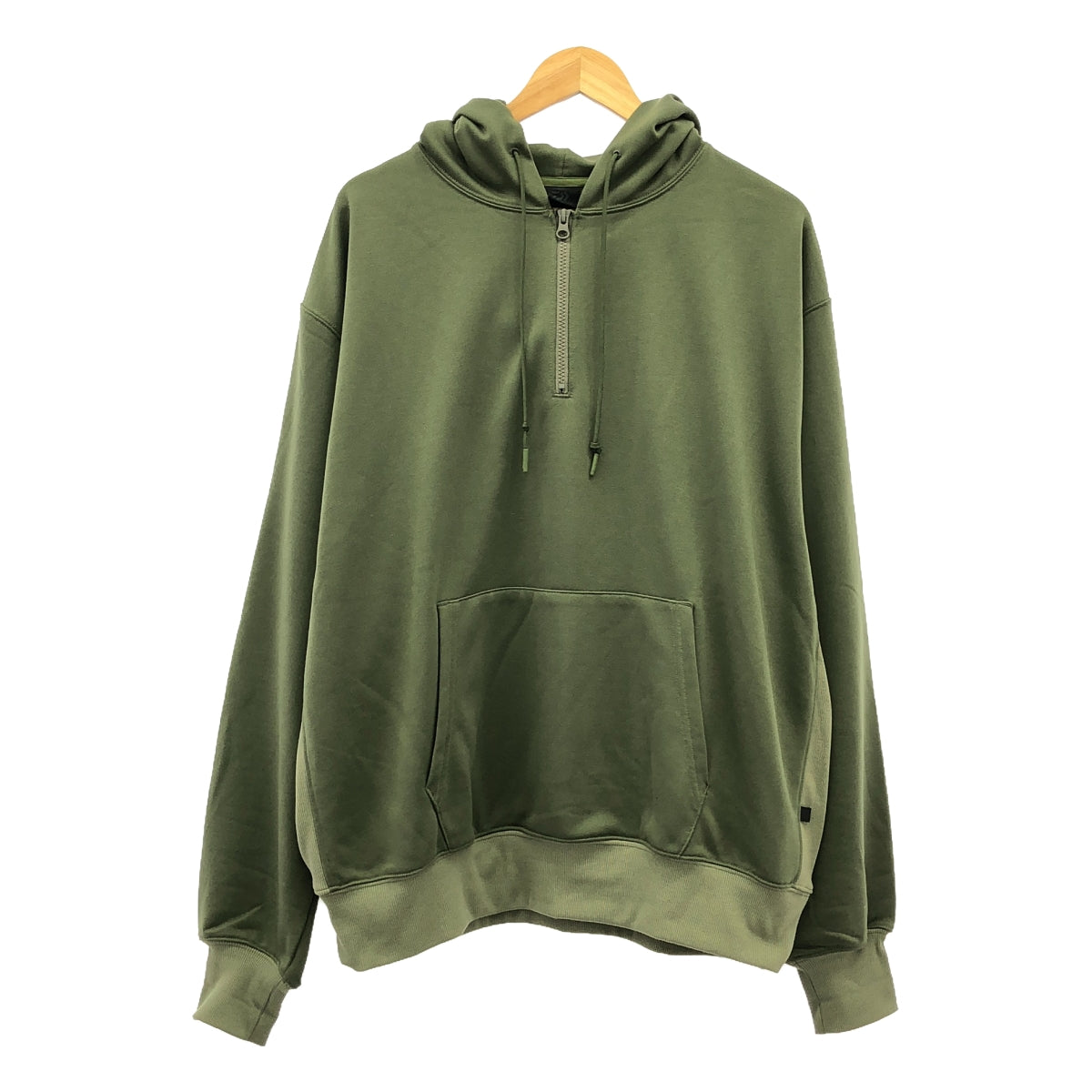 DAIWA PIER39 / ダイワピアサーティンナイン | TECH SWEAT HALF ZIP HOOD テックスウェット ハーフジップ フーディ パーカー | L | オリーブグリーン | メンズ