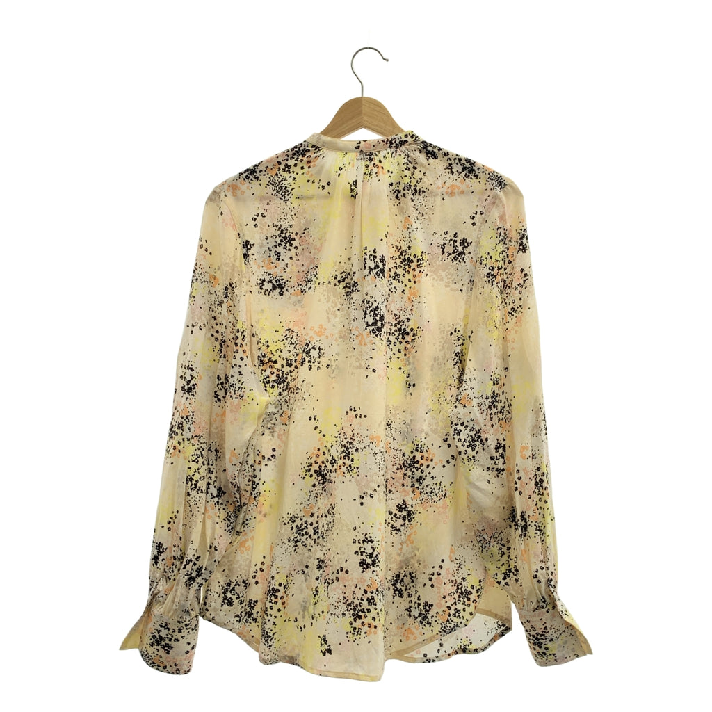 EQUIPMENT | 100% 真絲 | 真絲全印花標誌連結褶皺襯衫 | S 碼 | 女款