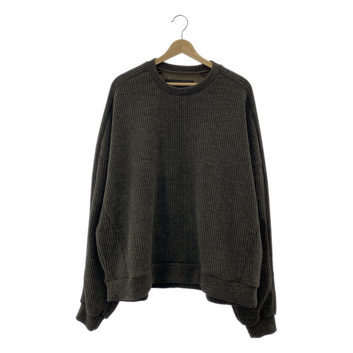 【美品】  A.F ARTEFACT / エーエフアーティファクト | MODUROY KNIT TOPS / ビッグシルエット ニット プルオーバー | 2 | ALL KH | メンズ