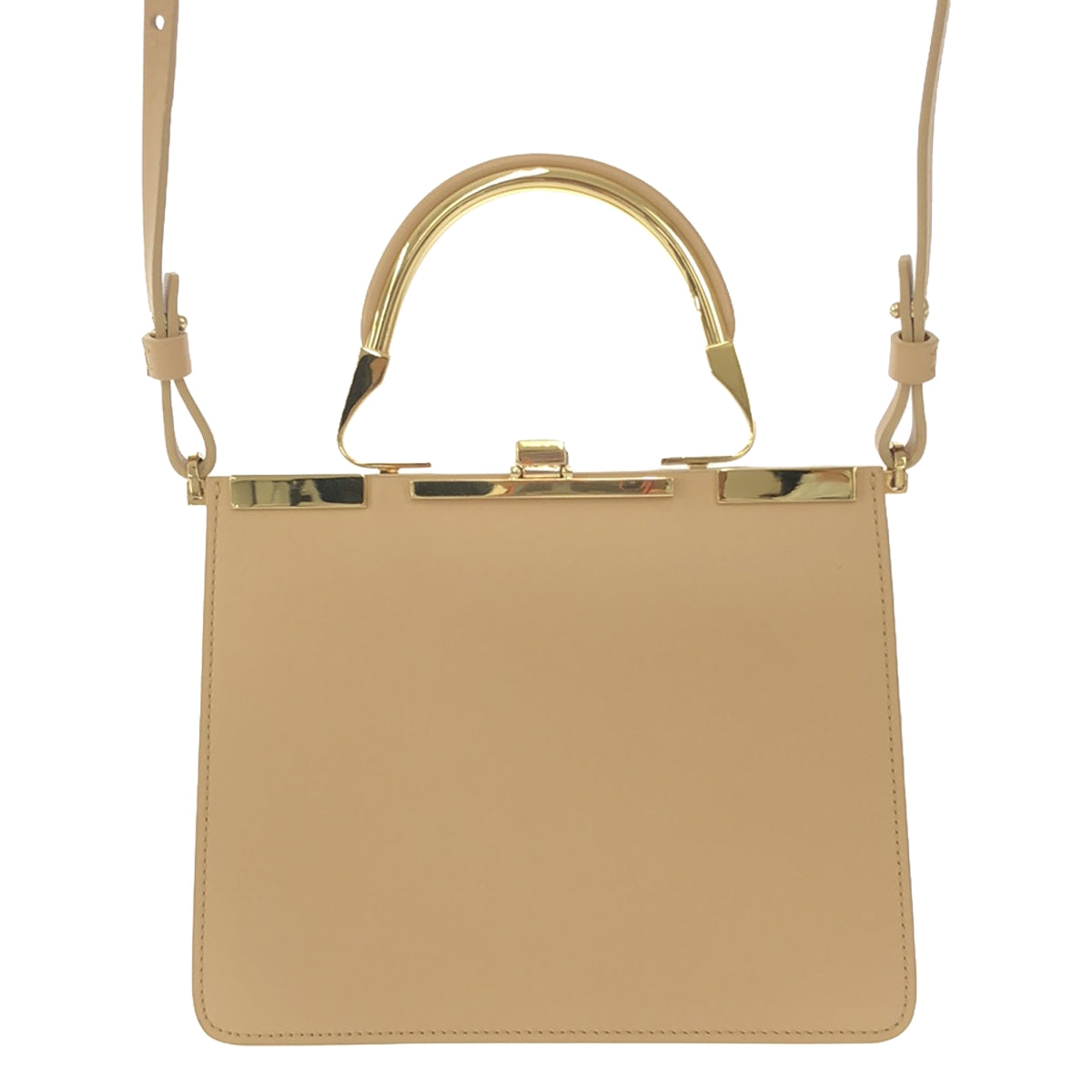 [品相良好] ZANCHETTI | 2021春夏 | Deuxieme Classe 特別訂購 2way 方形包 |米色 |女性的