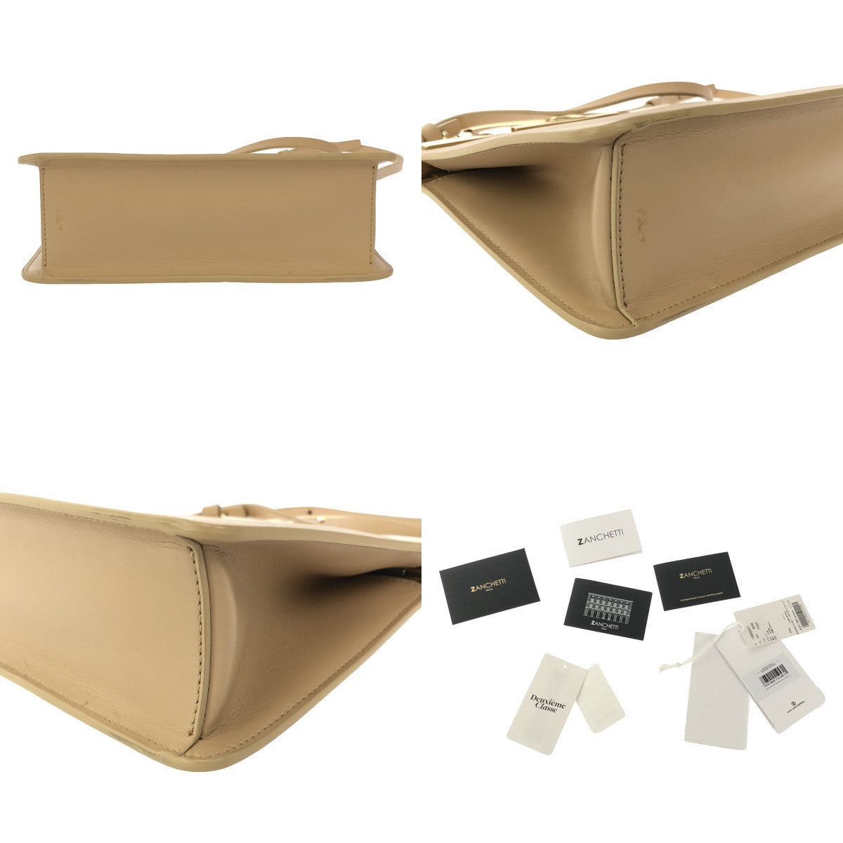 【美品】  ZANCHETTI / ザンチェッティ | 2021SS | Deuxieme Classe別注 2way SQUARE バッグ | ベージュ | レディース